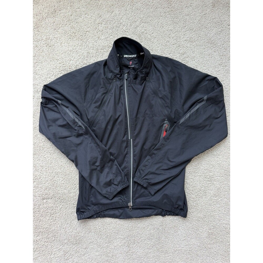 SPECIALIZED Cycling Windbreaker Jacket Large Black Vest Bicycle